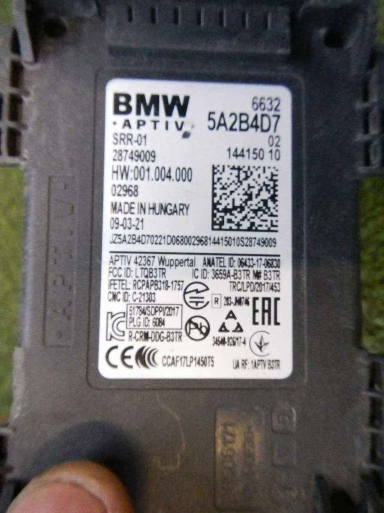 Датчик слепых зон BMW 5ER G30 (2017-2020) 66325A2B4D7 0000004973157