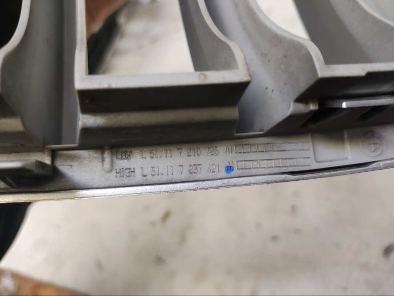 Решетка радиатора Лев. BMW X3 F25 2010- БУ 51117210725 208109