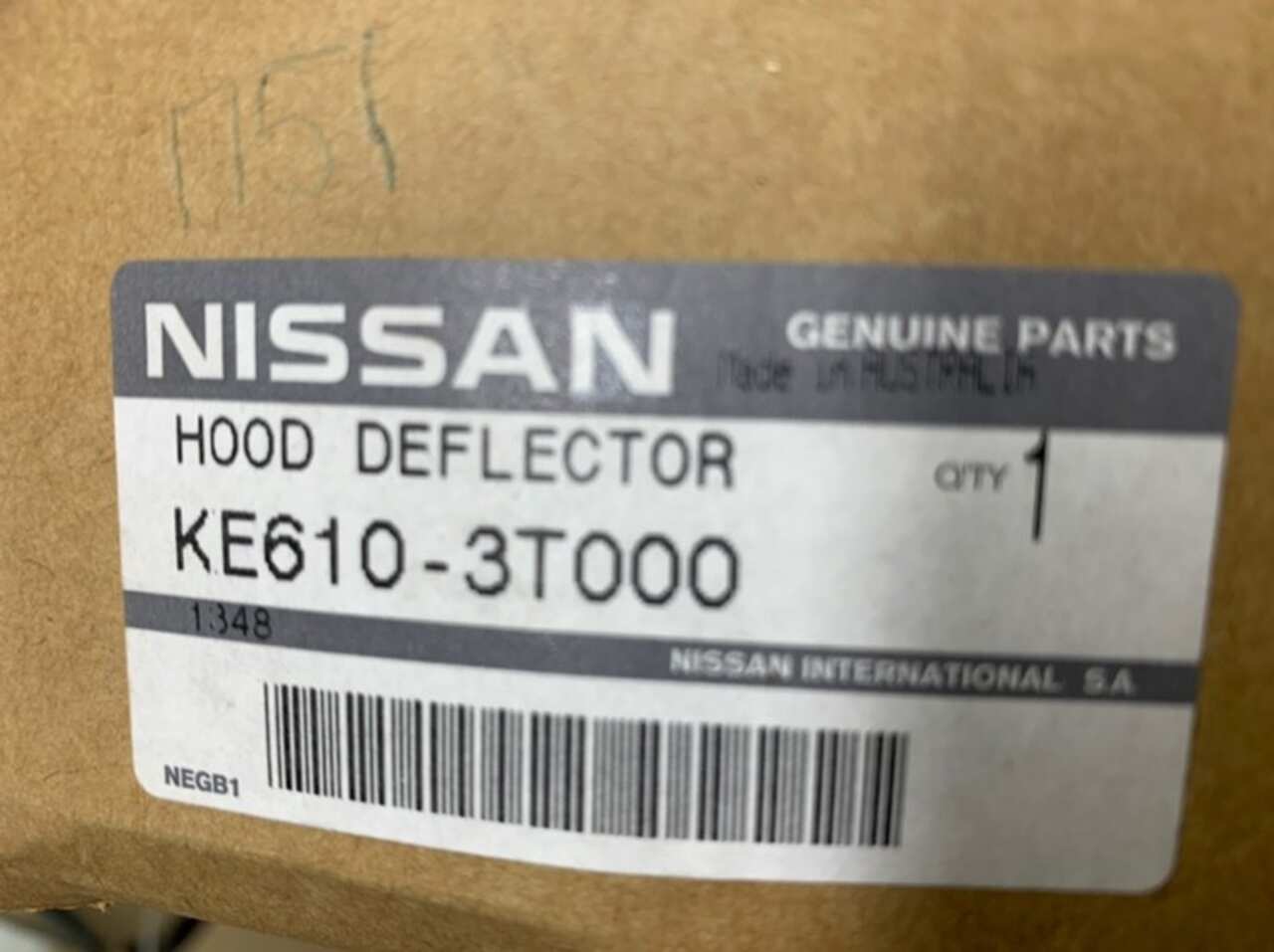 Дефлектор капота NISSAN TEANA `L33 2014- Новый KE6103T000 141319